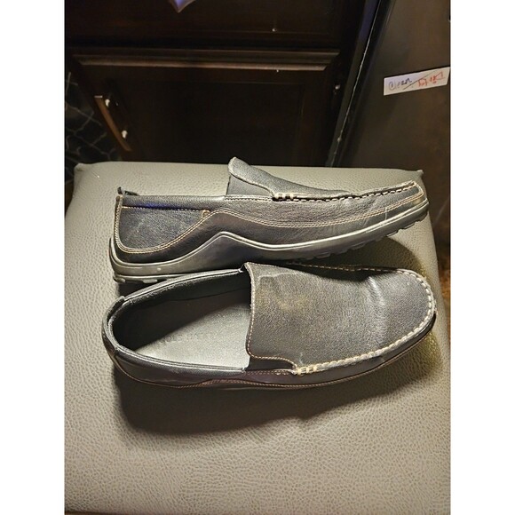 Cole Haan Tucker Venetian Black Leather Slip On Comfort Driving Loafer 11.5M (S2 - Picture 5 of 10